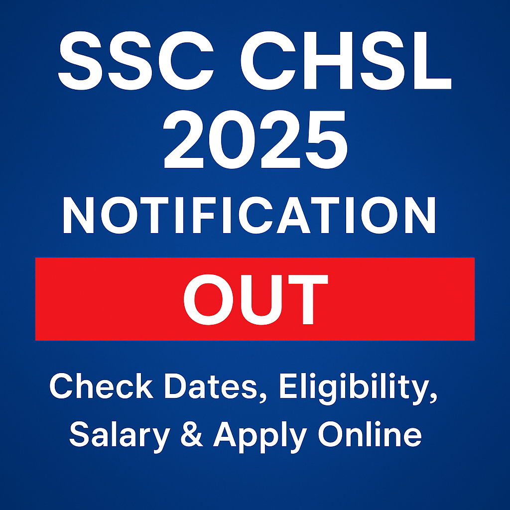 SSC CHSL 2025 Notification Out – Check Dates, Eligibility, Posts, and Salary Details