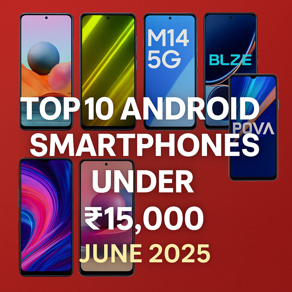 Top 10 Best-Budget Android Smartphones Under ₹15,000