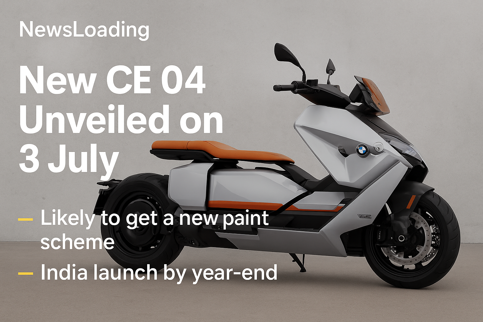 BMW CE 04 Teased Ahead of July 3 Reveal – New Paint, Possible Upgrades, India Launch Soon