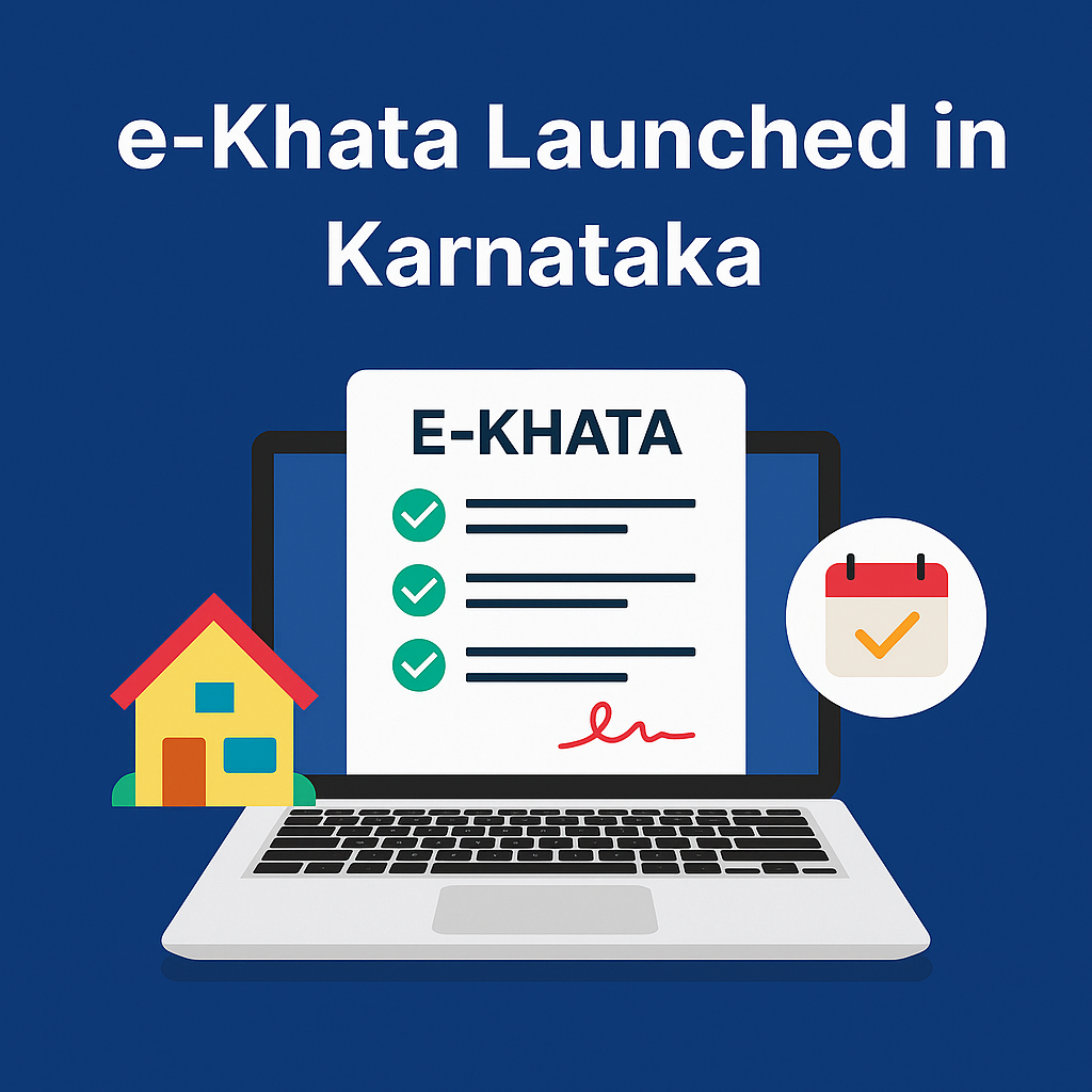 Karnataka Launches Doorstep e‑Khata Service — Fully Effective from Today!