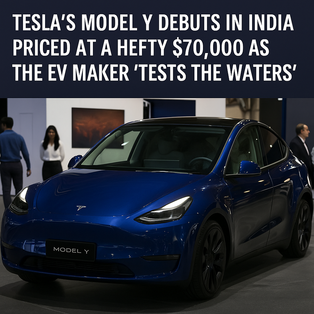 Tesla Enters India with Model Y at $70,000 – What It Means for the EV Market